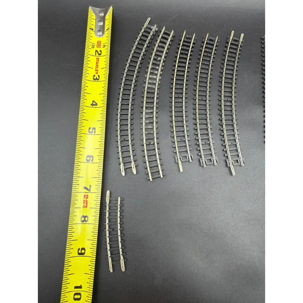 Atlas N Scale Nickel Silver Track Lot 2501 2510 Straight Curved Track Rerailers